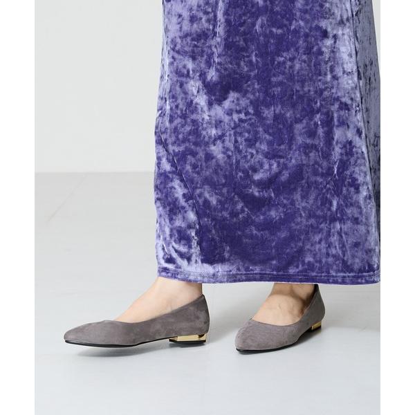 「ORiental TRaffic」 フラットパンプス 36 グレー レディース