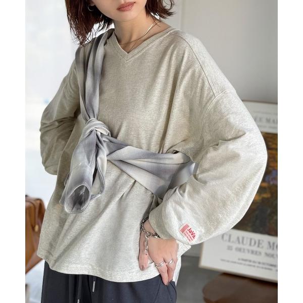 「Java」 長袖カットソー MEDIUM ベージュ レディース