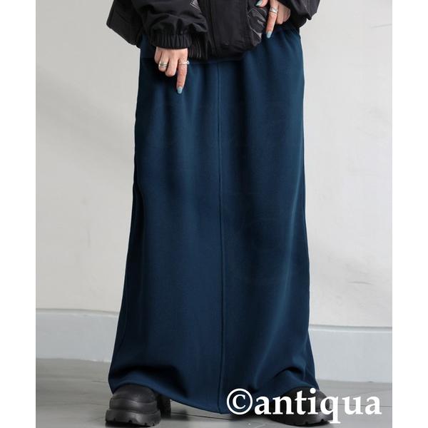 「antiqua」 スカート R ブルー レディース