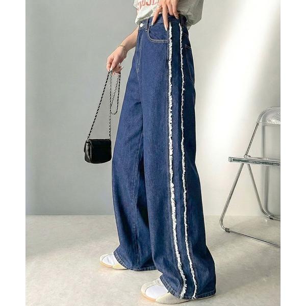 「Java」 デニムパンツ MEDIUM ネイビー レディース