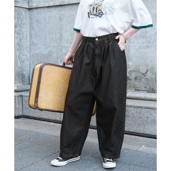 「MONO-MART LADY'S」 「mono-mart」デニムパンツ M ブラック レディース
