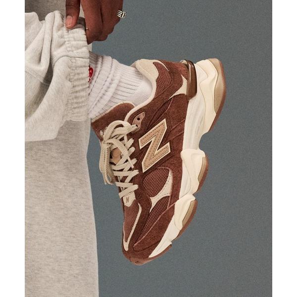 「New Balance」 ローカットスニーカー 24.5cm ブラウン メンズ
