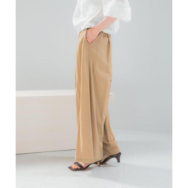 パンツ ライトタックイージーワイドパンツ レディース