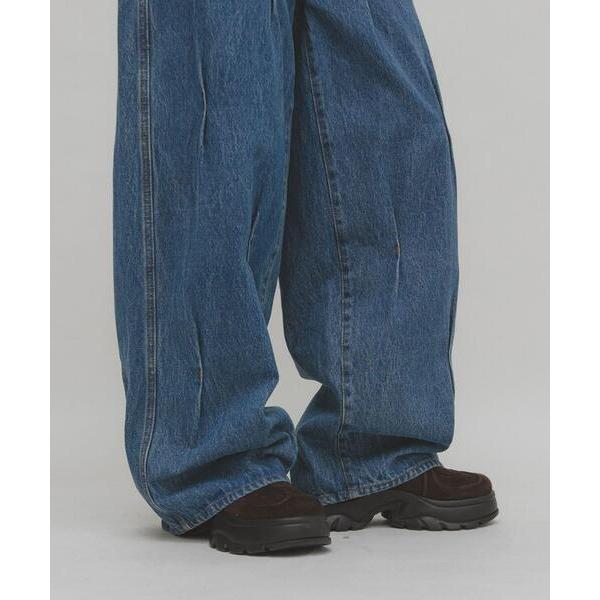 「KBF」 デニムパンツ 36 ライトブルー レディース