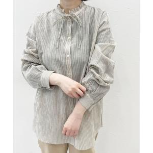 「studio CLIP」 長袖ブラウス MEDIUM ベージュ レディース