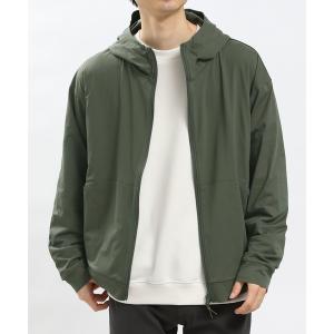 「GLOBAL WORK Smile Seed Store」 ジップアップパーカー X-LARGE ダークカーキ メンズ