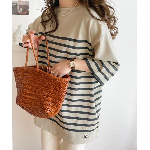 「Java」 7分袖ニット MEDIUM ホワイト レディース