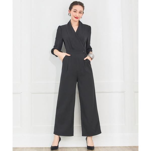 「DRESS PLUS」 オールインワン M ブラック レディース