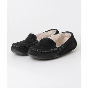 「UGG」 モカシンシューズ 23 ブラック レディース