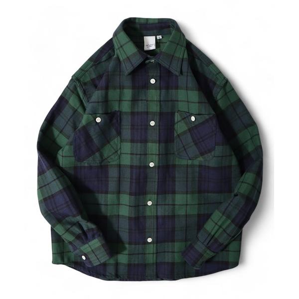 「FUNALIVE」 長袖シャツ L グリーン系その他 メンズ