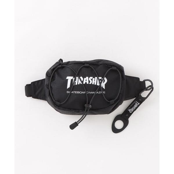 ウエストポーチ 「THRASHER/スラッシャー」2Way ボトルストラップ付き ミニウエストバッグ...