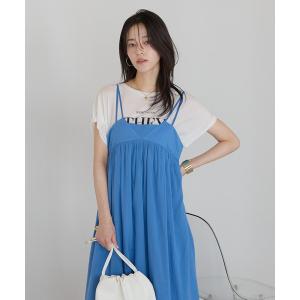 ワンピース 「India Fabric」インドコットンキャミワンピース