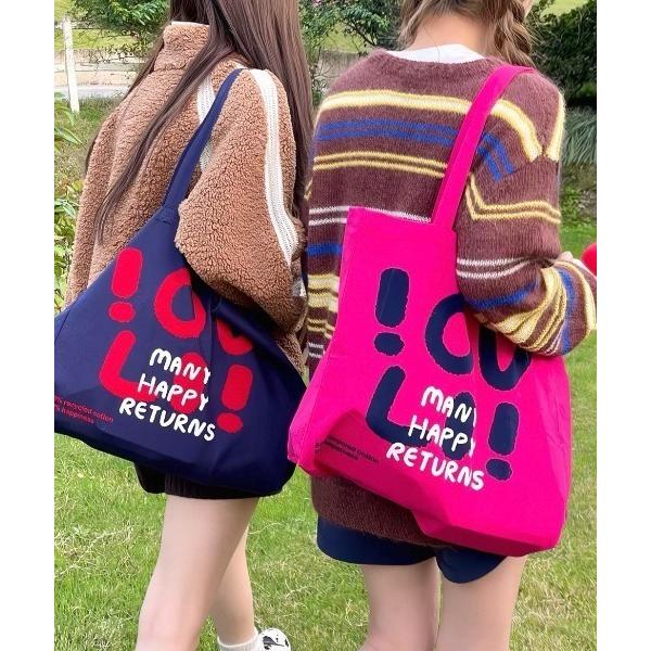 トートバッグ LOVE big logo tote bag レディース