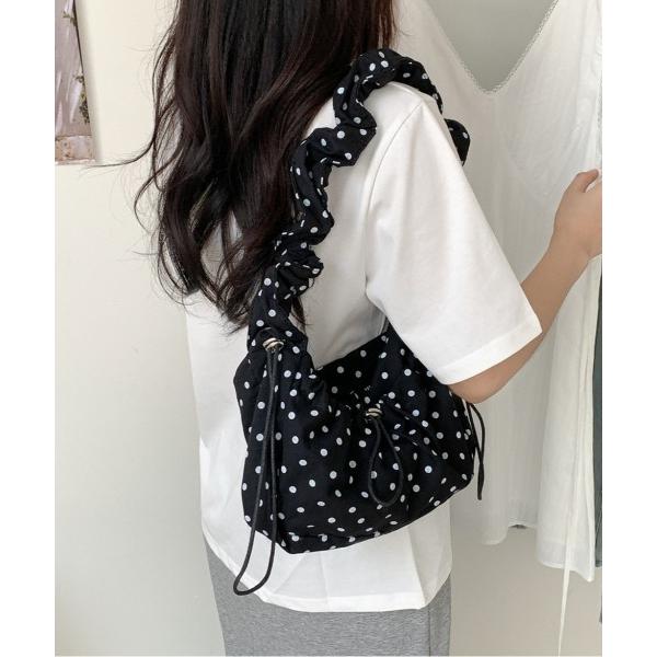 ショルダーバッグ バッグ Shirring Dot Shoulder Bag レディース