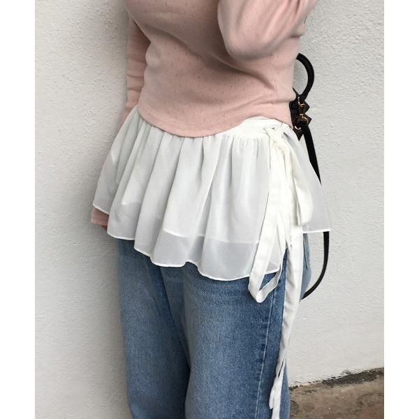スカート レイヤードフリルスカート