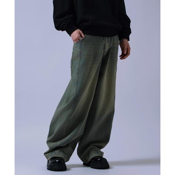 ワイドパンツ ジーンズ 12oz バレルレッグ デニムパンツ メンズ