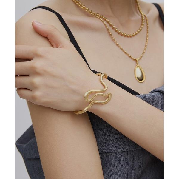 ブレスレット TWISTING WAVE DESIGN BANGLE レディース