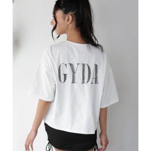 ラッシュガード 「ムラサキスポーツ限定」GYDA/ジェイダ ラッシュガード 半袖 Tシャツ GYDAロゴ グリッタープリント 414620 レディース