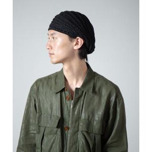 ニット帽 ニットキャップ Linen Touch Cotton Knit Tam Beret / 擬麻コットンラスタタムベレー メンズ レディース