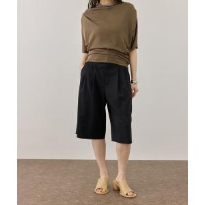 パンツ 「サステナブル」アジャストハーフパンツ レディース