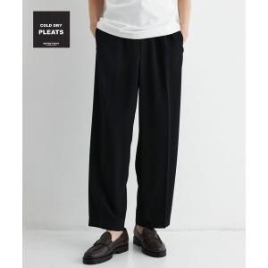 ワイドパンツ パンツ 「超冷感」COLD DRY PLEATS シームレスイージーパンツ |SETUP可/接触冷感/通気性/イージーケア/軽量 メンズ