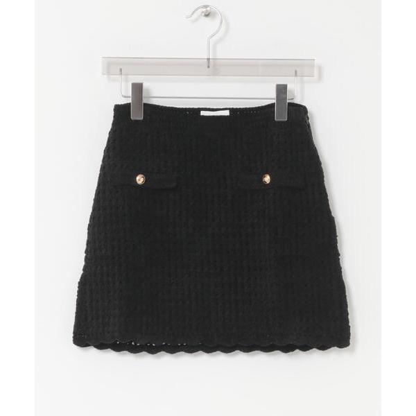 Ganni Ganni CHENILLE CROCHET SKIRT スカート