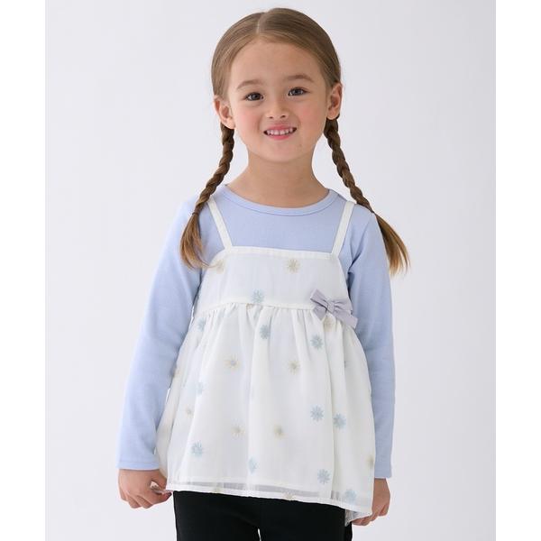アンサンブル 「リンク」花刺しゅうチュニックセット キッズ 子供服 女の子