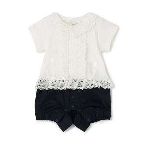 ベビー服 ロンパース 切り替えレースカバーオールの買取情報