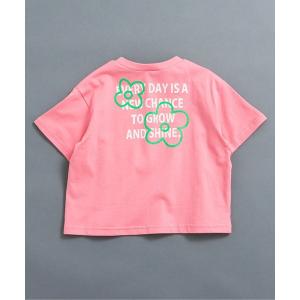 tシャツ 「WEB限定」バックロゴ＆ネオンモチーフ半袖Tシャツ キッズ 子供服 男の子 女の子