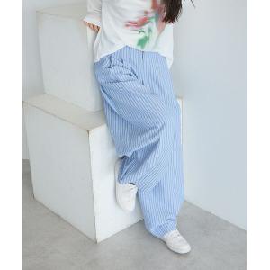 ワイドパンツ パンツ ベルトデザインワイドパンツ レディース