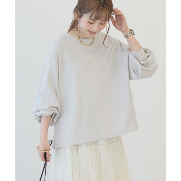 tシャツ 「WEB限定」袖ボリュームカットプルオーバー レディース