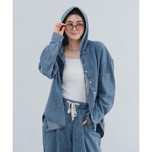 デニムフードシャツ / 654294 レディース