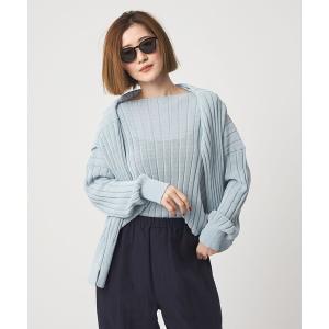 ニット セーター 「conte」ワイドリブ ボートネックニット レディース｜ZOZOTOWN Yahoo!店