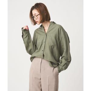 ブラウス シャツ 「conte」リネン ベーシックシャツ レディース｜ZOZOTOWN Yahoo!店