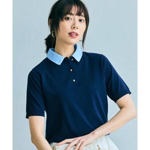 2WAY衿付きニットセーター レディース