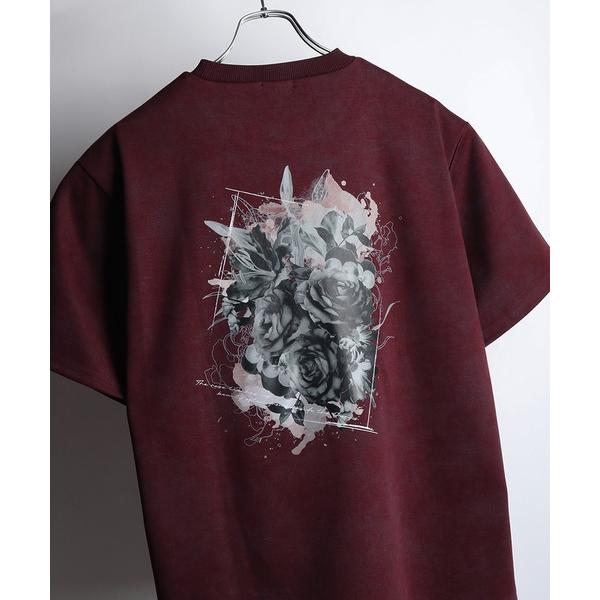 tシャツ ヴィンテージライク フラワー バックプリントTシャツ / 花柄グラフィック オーバーサイズ...