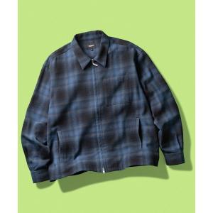 シャツ 89 OUTLINE PLAID ZIP SHIRT メンズ レディース