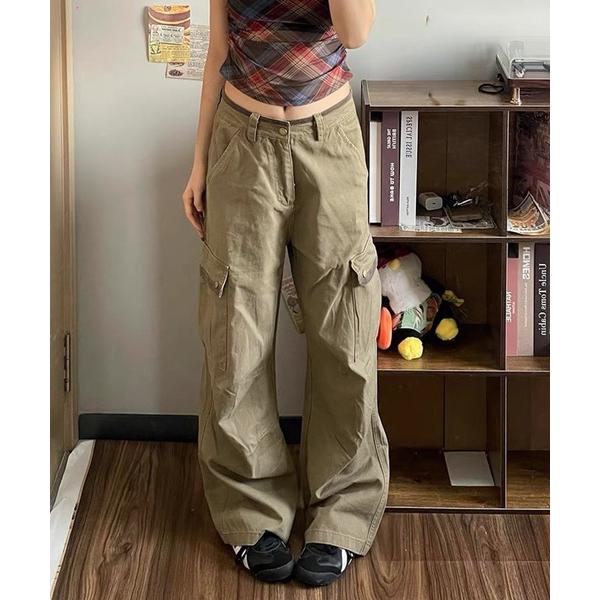 ジーンズ デニム デニムパンツ サイドポケット付きヴィンテージデニムパンツ レディース