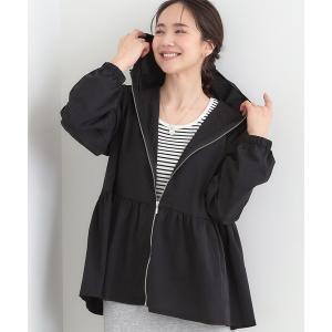 ブルゾン アウター 「UV/ひんやり/S-LL/体型カバー」女性らしさ溢れるペプラムデザイン メタルジップパーカー レディース