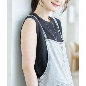 tシャツ 「UVカット/接触冷感」WELLTECT（ウェルテクト）USA コットン ノースリーブ（Youtube紹介アイテム） レディース