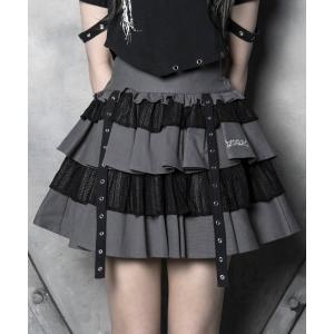 LAZYSLAY ジッパーフリルミニスカート　グレー LAZYSLAY スカート ジッパーフリルスカート : ZOZOTOWN Yahoo!店