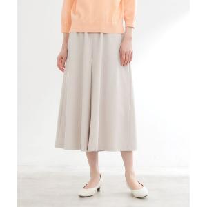 パンツ 「ウエスト総ゴム」リラクシーフレアスカーチョ レディース