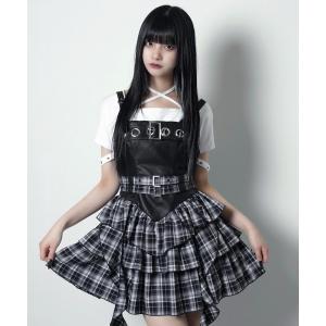 LAZYSLAY ニット セーター メタルロゴダメージニット レディース