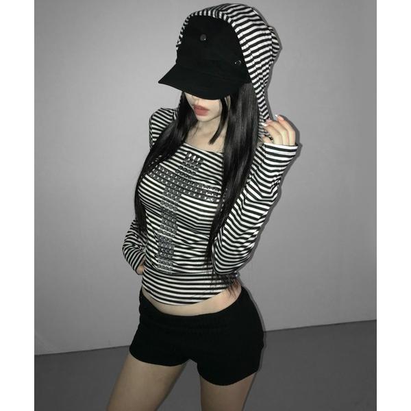 パーカー zebra cross hoodie レディース