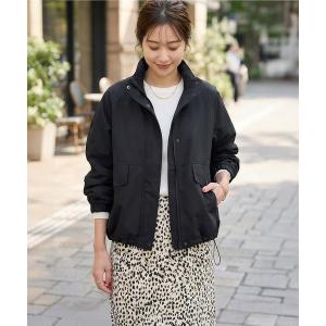 ブルゾン アウター スピンドル上下ハリ感ブルゾン レディース