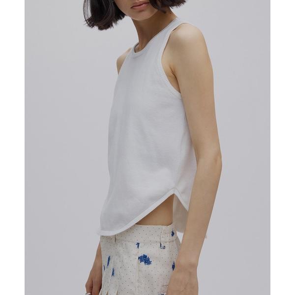 タンクトップ ノースリーブ LOW BASIC COMPACT KNIT TANK TOP レディー...
