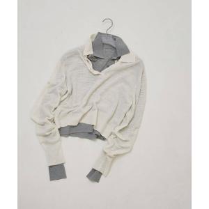 ニット セーター TODAYFUL Layered Polo Knit レディース