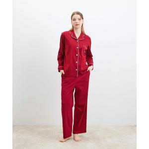 パジャマ ルームウェア 「綿100%」60/1 シルケットスムース 長袖開襟 MADE WITH LIBERTY FABRIC レディース