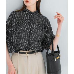 ブラウス シャツ 「WEB/一部店舗限定」ウォッシャブルドットフリルネックブラウス レディース