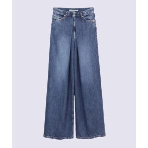 ジーンズ 「JOHN LAWRENCE SULLIVAN」WASHED DENIM WIDE PANTS メンズ